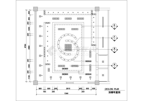 某服装店CAD构造完整节点剖面图纸-图一