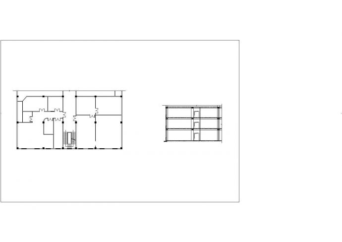某轻钢龙骨纸面石膏板隔墙CAD节点剖面施工图纸_图1