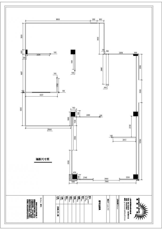 某专卖店室内CAD完整节点剖面设计施工图_图1