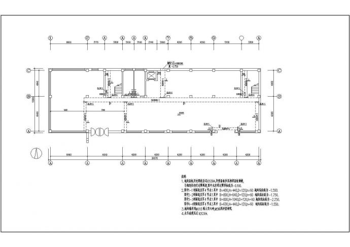 4层框架机械厂综合楼结构施工图，共7张_图1