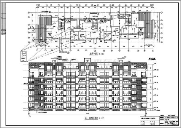 某江西省上饶市美地印象住宅楼建筑CAD设计完整构造施工图-图二