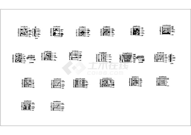 某书柜小品CAD节点剖面构造图纸-图一