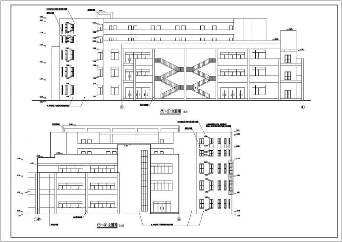某学校食堂建筑CAD设计节点完整构造施工图_图1