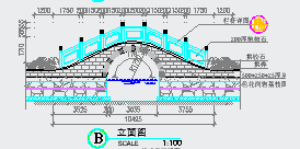 人行石拱桥施工图纸全套-图二
