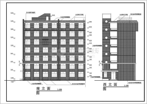 某大学学生宿舍建筑CAD节点完整构造设计施工图-图一