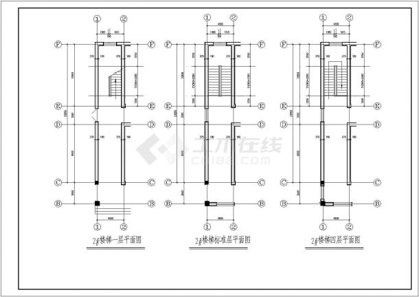 某小学教学楼CAD大样构造设计建施图-图二