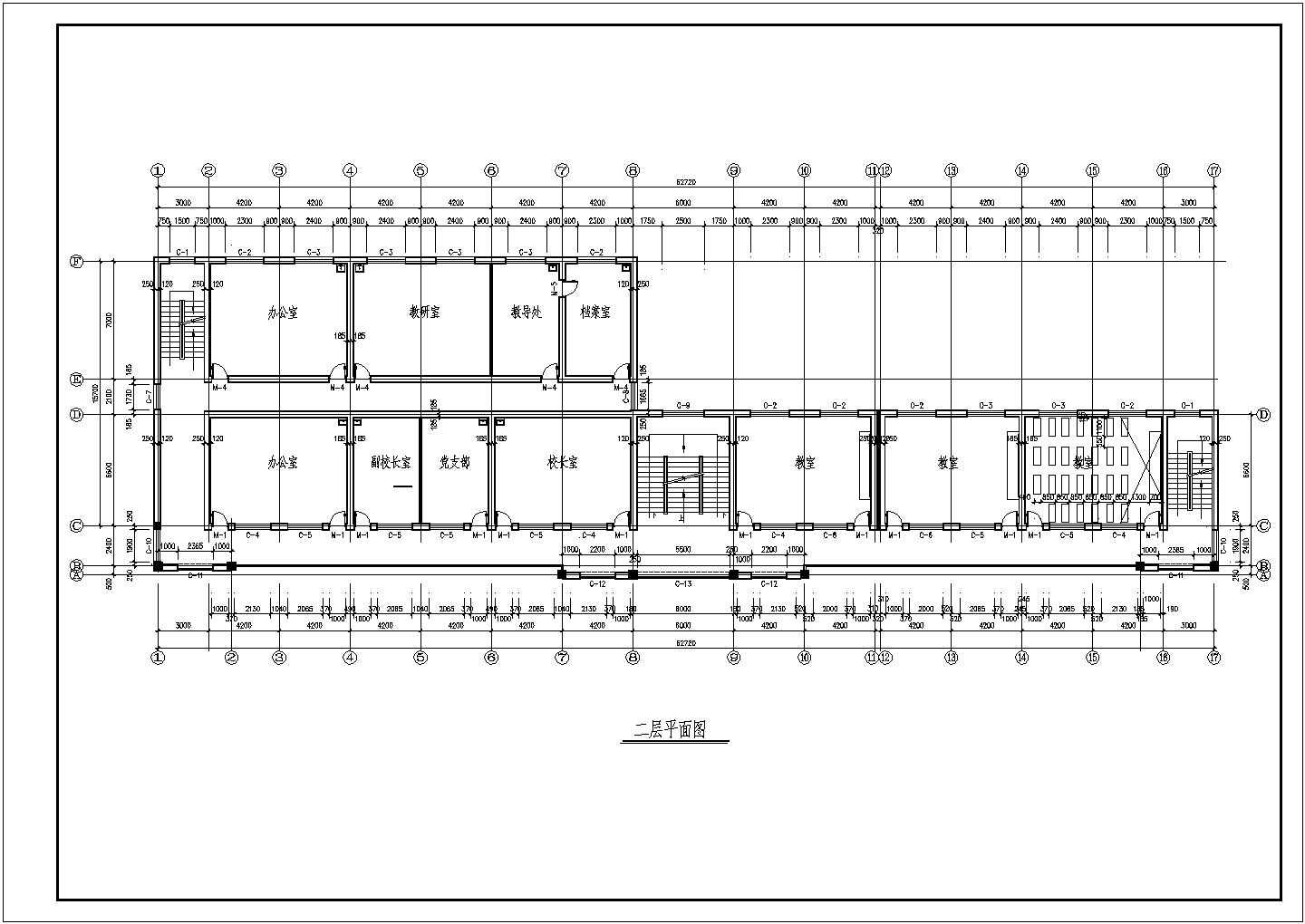 某小学教学楼CAD大样构造设计建施图