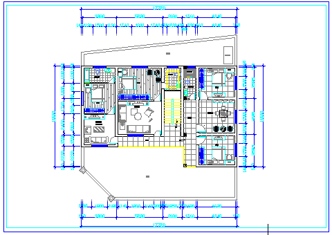 某农村住宅旧房改造建筑设计cad施工图-图二