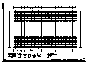 某单层汽车厂钢结构工程施工cad图_厂房施工-图一