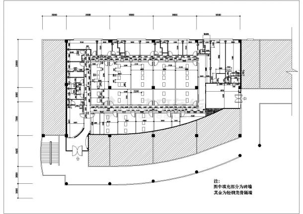 某地大型养身会馆建筑设计图纸-图二