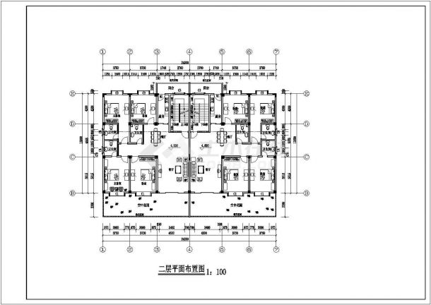 住宅设计_某地区五层住宅建筑CAD图-图二