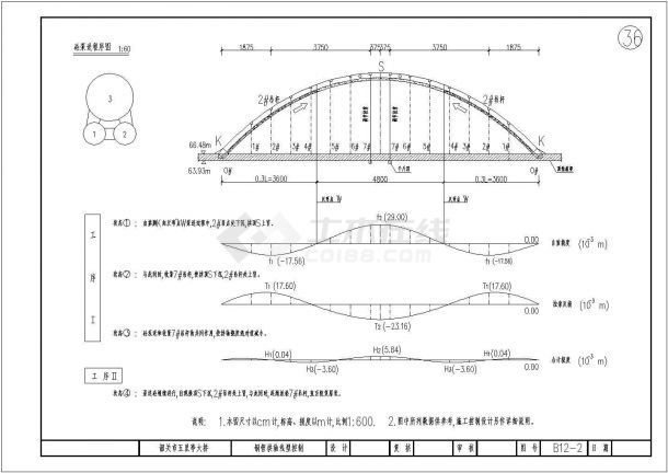 某35＋120＋35＝190m三跨钢管系杆拱桥砼泵送CAD设计方案-图一