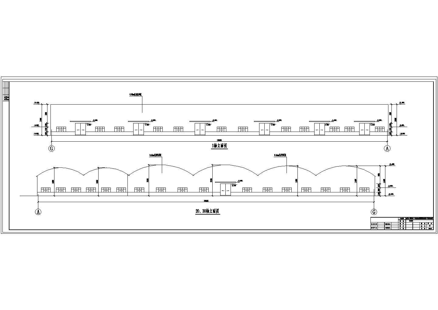 某单层钢结构厂房结构方案设计cad施工图纸
