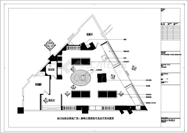某南京品牌店CAD设计完整节点施工图-图二