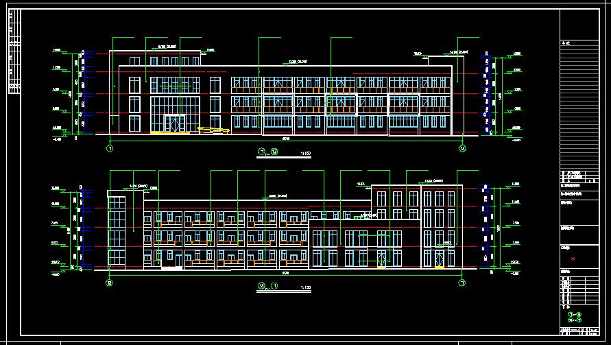 12班4层实验幼儿园建筑结构设计施工图