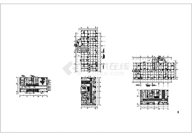 某惠州某楼盘售楼部CAD节点完整平立面施工图-图一