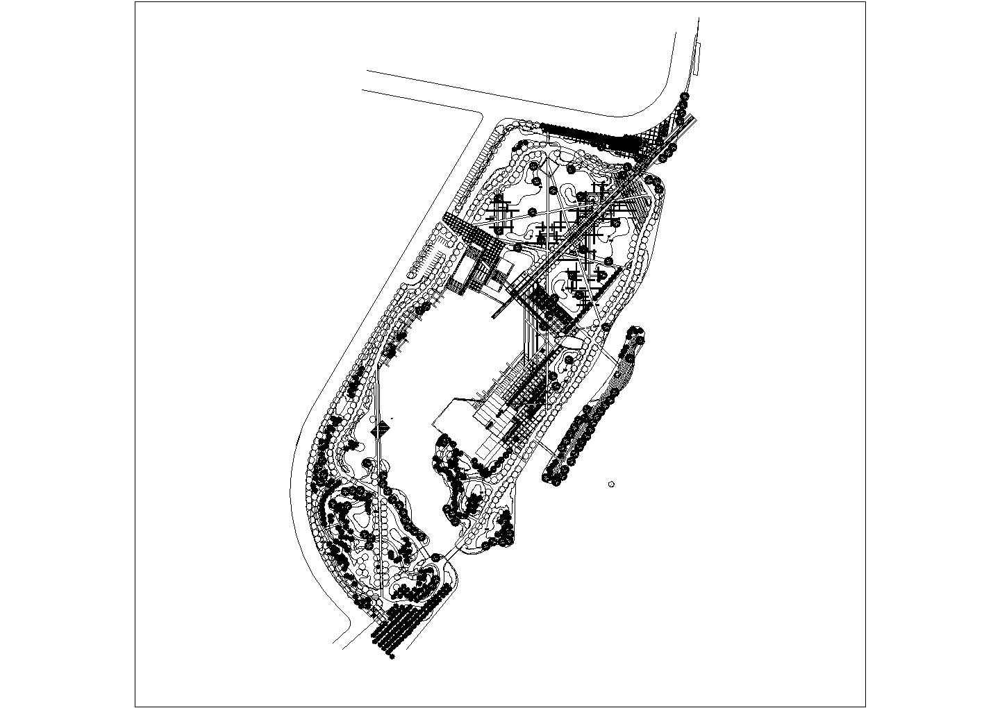 广东某工厂改造公园景观CAD大样详细设计施工图