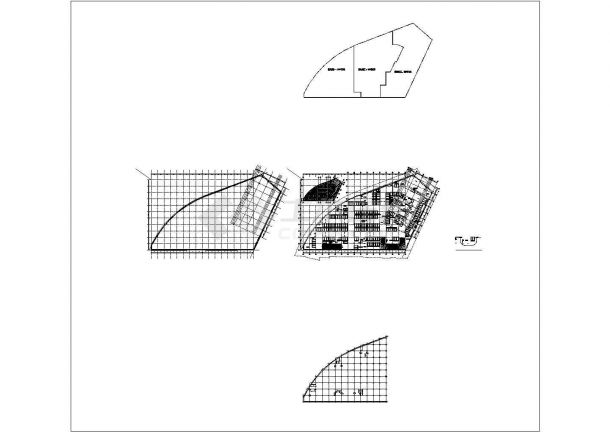 某浦江国际金融广场CAD施工图地下三层-图一