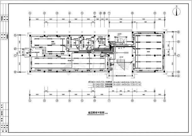 某物流厂区工厂办公楼强电图CAD设计完整-图二