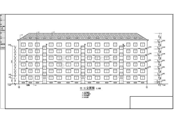 某砖混住宅楼设计全套建筑CAD完整平立面施工图-图一