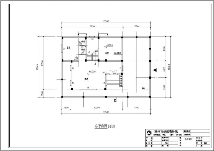 某新农村住宅全套CAD建筑构造详细图纸_图1