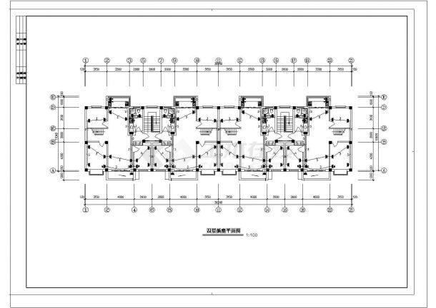 4层住宅电气CAD图-图二