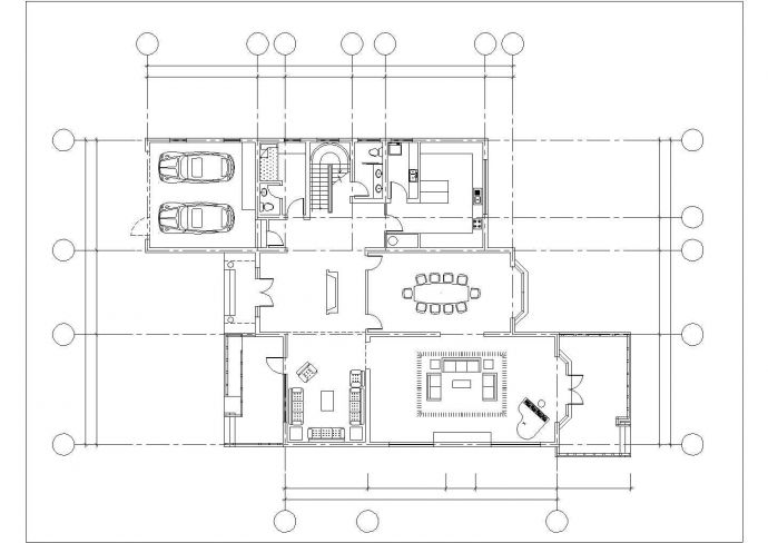 扬州市星湖海园小区3层欧式风格别墅平立面设计CAD图纸_图1