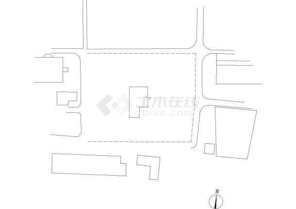 [北京]某学校三层食堂建筑设计方案图-图二