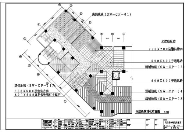 某假日酒店桑拿洗浴中心CAD大样室内设计装修图-图二