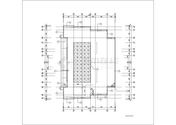 南昌市某酒店3800平米3层框架结构会议中心平立剖面设计CAD图纸-图一