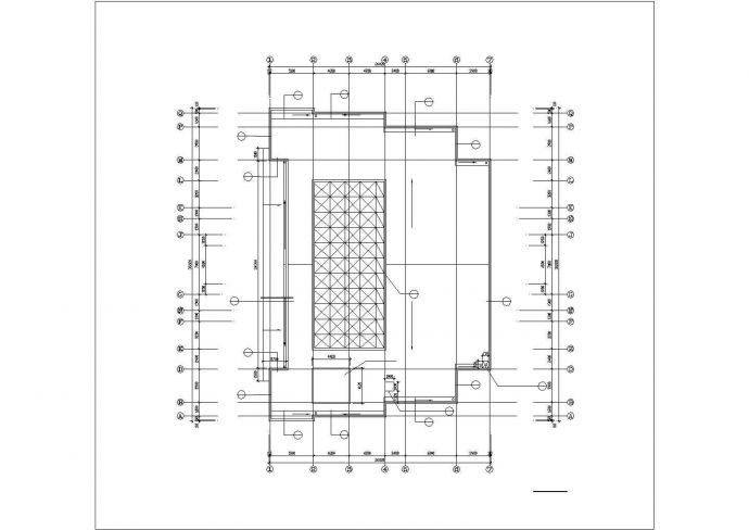 南昌市某酒店3800平米3层框架结构会议中心平立剖面设计CAD图纸_图1