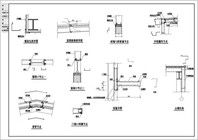 某生产车间建筑设计方案图（共5张）_图1