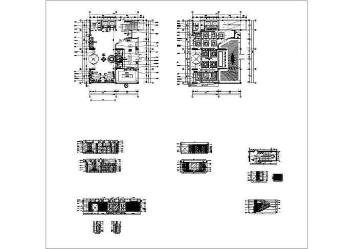 某知名品牌连锁酒店CAD设计构造装修图一层大厅_图1