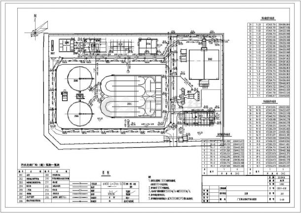 [重庆]污水处理厂CAD给排水大样施工工艺总图排水管线-图一
