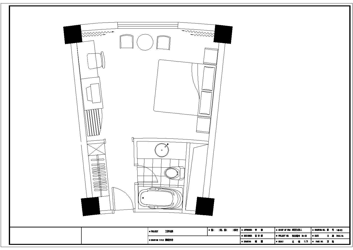 某时尚主题酒店CAD完整节点构造装修图