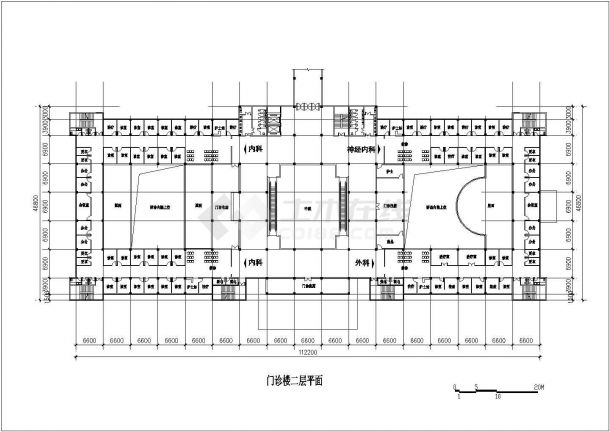 某仙居医院CAD设计完整构造方案平面-图二