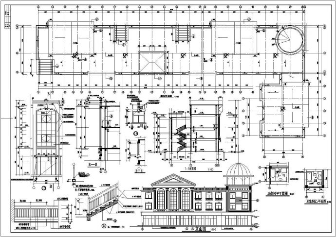 某4层大型商业城建筑设计施工图纸_图1