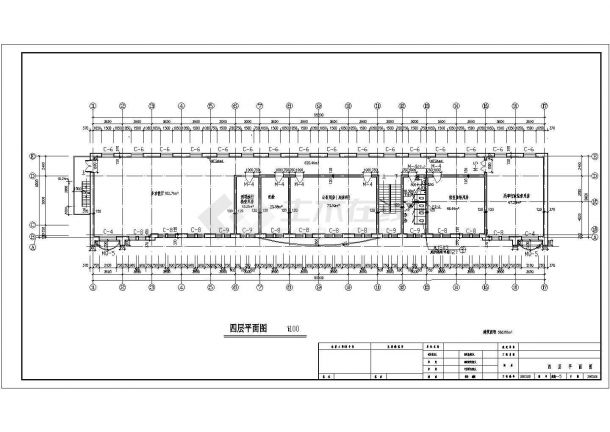 3214平米办公楼建筑设计施工图-图一