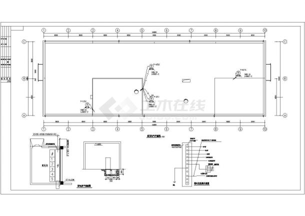 某私家作坊厂房电气CAD详细图纸-图二