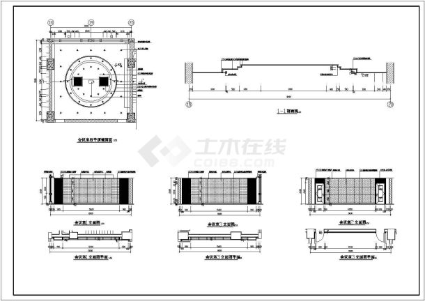 某宾馆全套建筑CAD设计图纸-图一