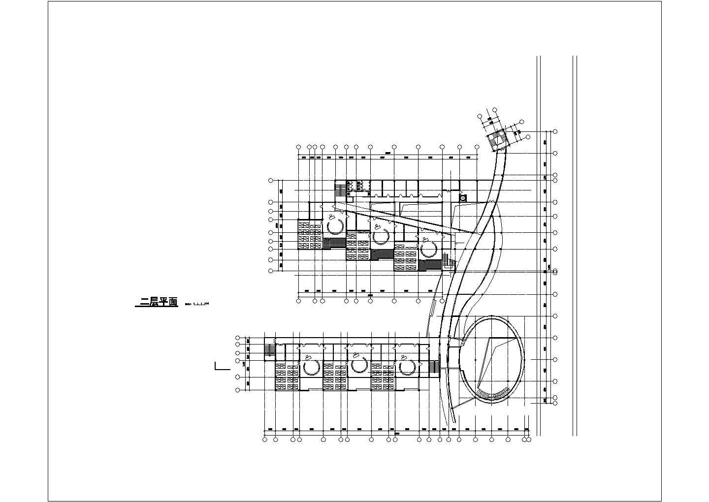 4860平米3层框架结构社区幼儿园全套平立剖面设计CAD图纸