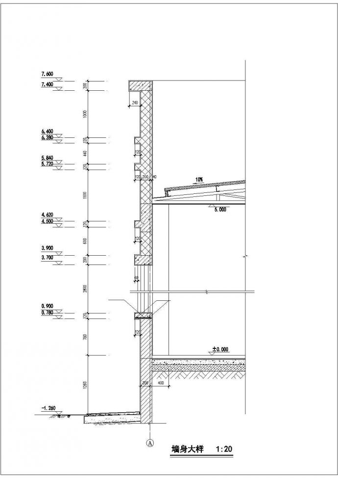 某食品厂房建筑设计CAD图纸（共3张）_图1