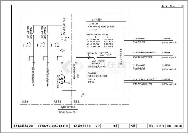 某城市市政道路路灯设计CAD图-图二