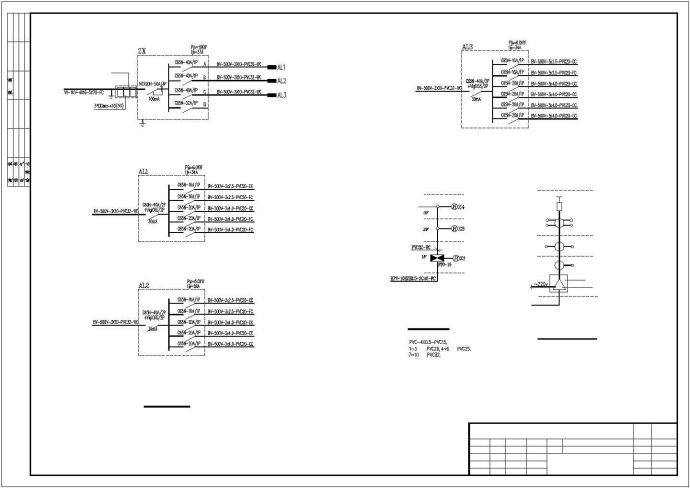 某四层别墅电气CAD设计参考图_图1