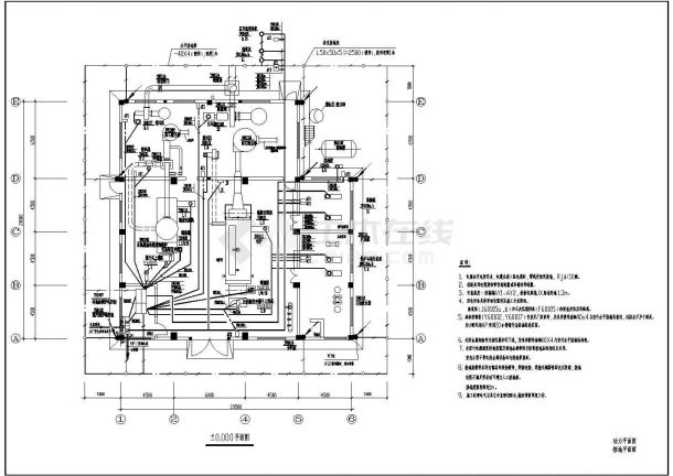 某大型锅炉房电气CAD平面设计图纸-图二