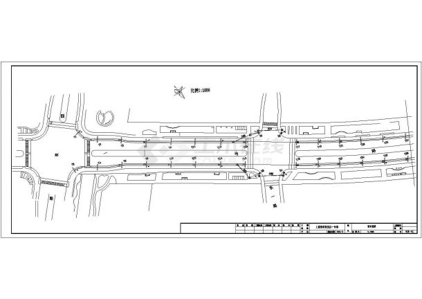 某市中心路灯电气设计CAD图-图二