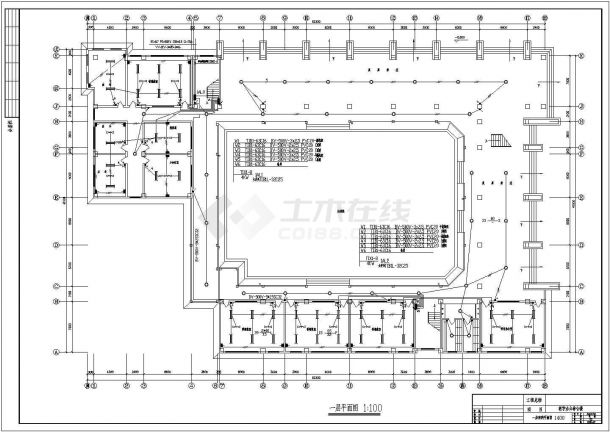 某艺术教学楼电气设计CAD全套详细方案-图二