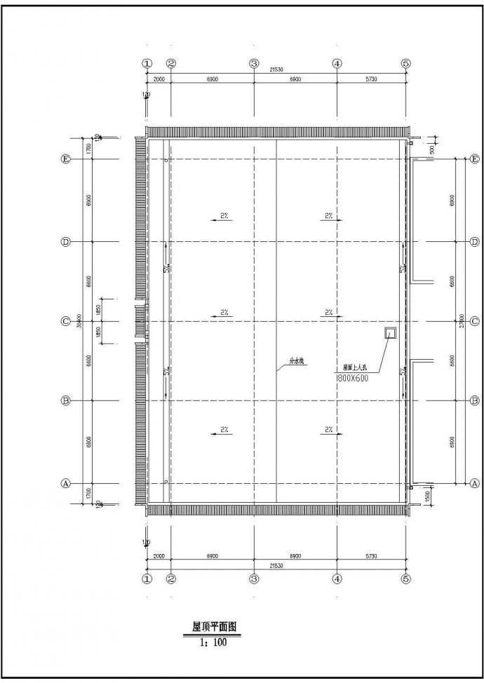 西安古建营业厅建筑施工图._图1