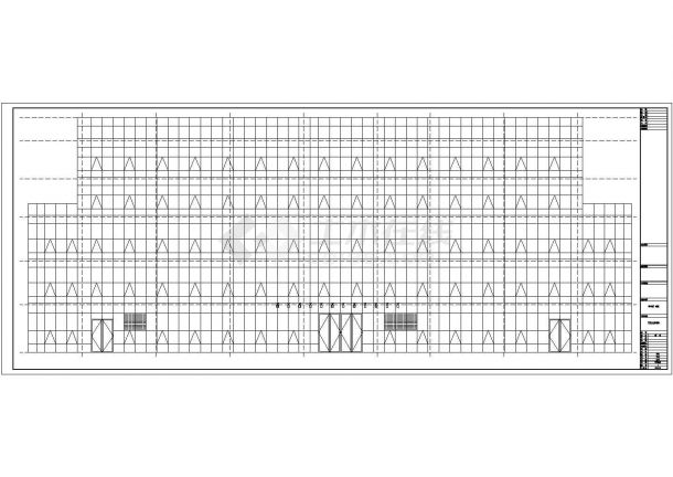 2.9万平米五层现代幕墙式商业百货大楼平立剖面设计CAD图纸-图二