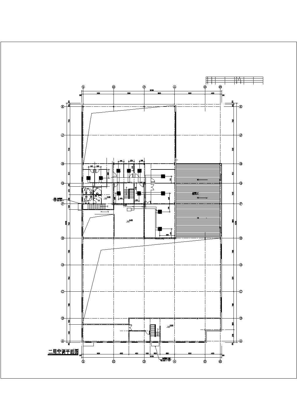 武汉市某知名汽车4S店2层框架结构展厅+维修车间暖通设计CAD图纸